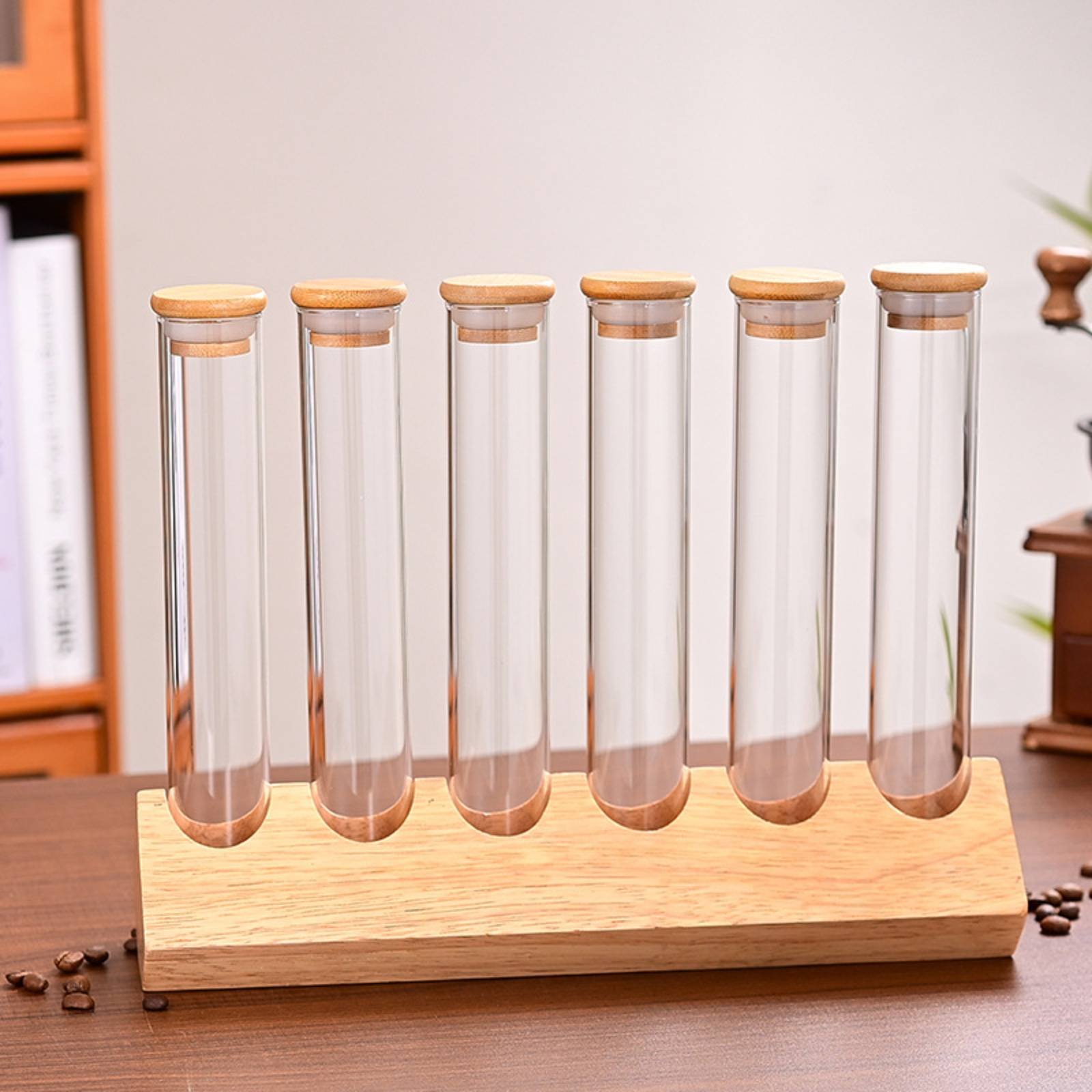 Набор стеклянных емкостей с де – обзор и цена Display Stand Wood
