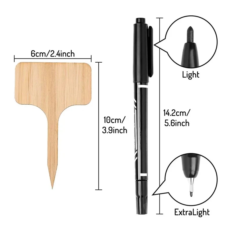 10–60 шт. бамбуковых бирок для – обзор и цена Bonsai Garden Tools