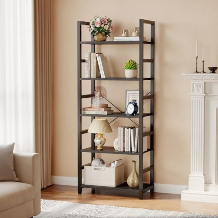 5-ярусная книжная полка, совре – обзор и цена Display Stand Wood